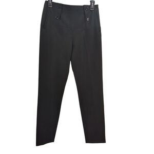 Tibi Classic Tailored High Rise Black Trousers / Pants SZ 6